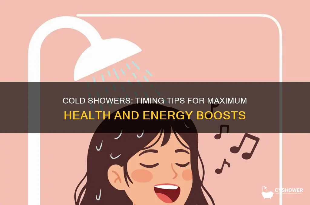 when to take cold shower