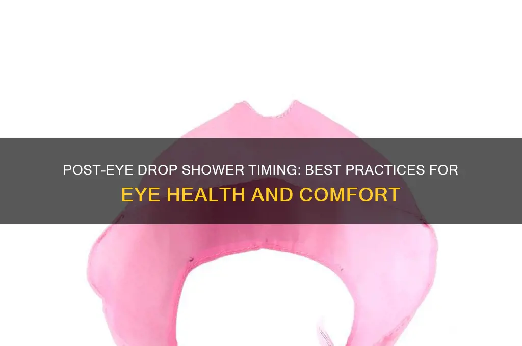 when to take shower after applying eye drops