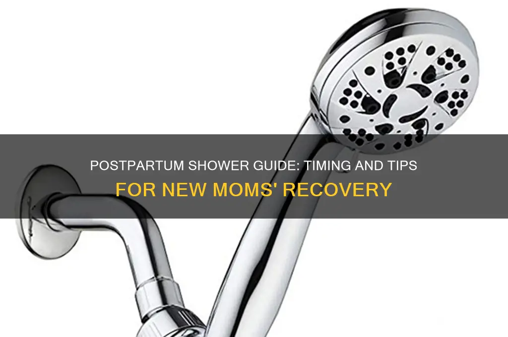 when to take shower after delivery