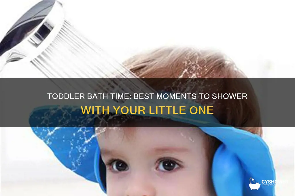when to take shower with toddler