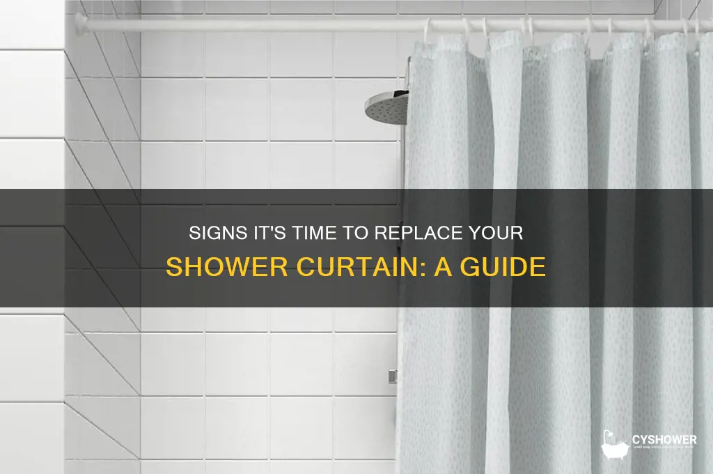 when to throw out shower curtain