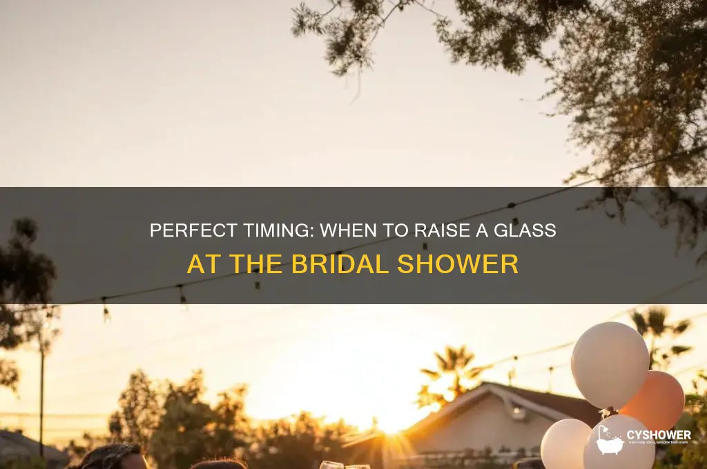 when to toast at a bridal shower