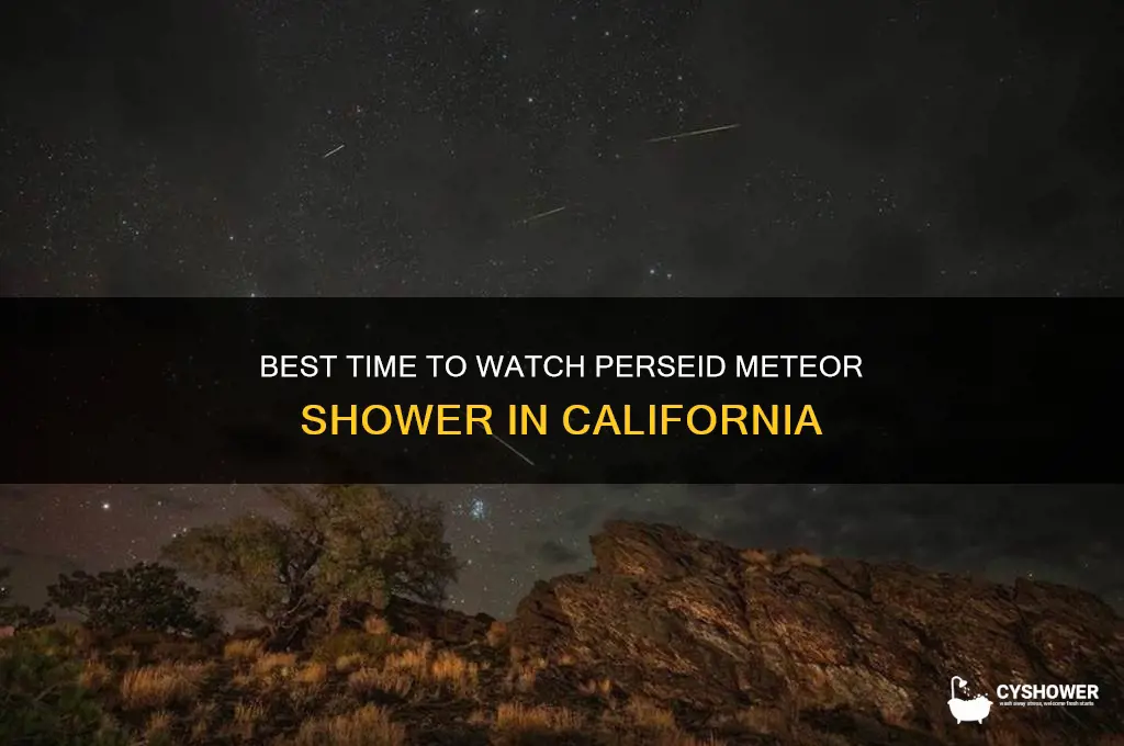 when to watch perseid meteor shower in california