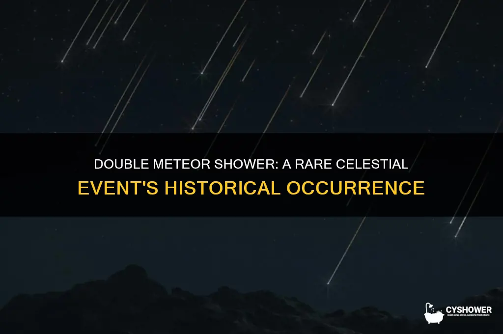 when was double meteor shower