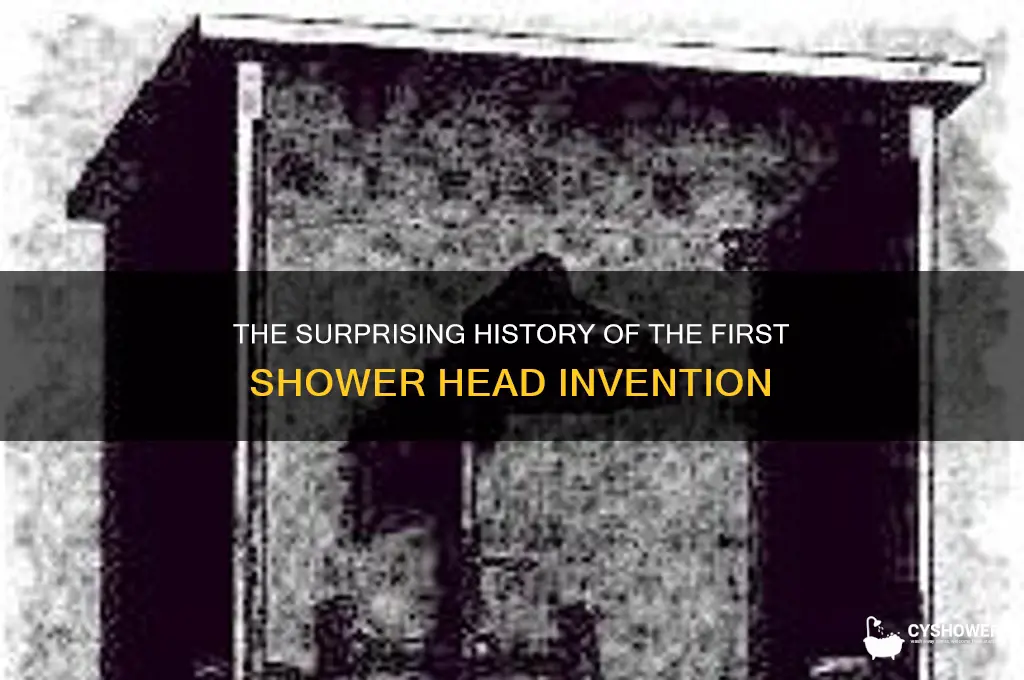 when was the first shower head invented