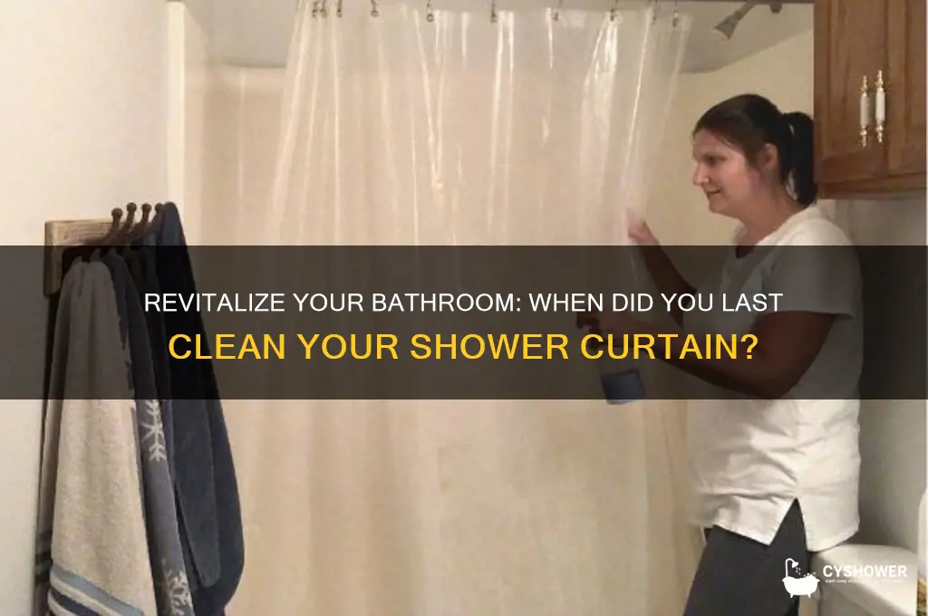 when was the last time you cleaned your shower curtain