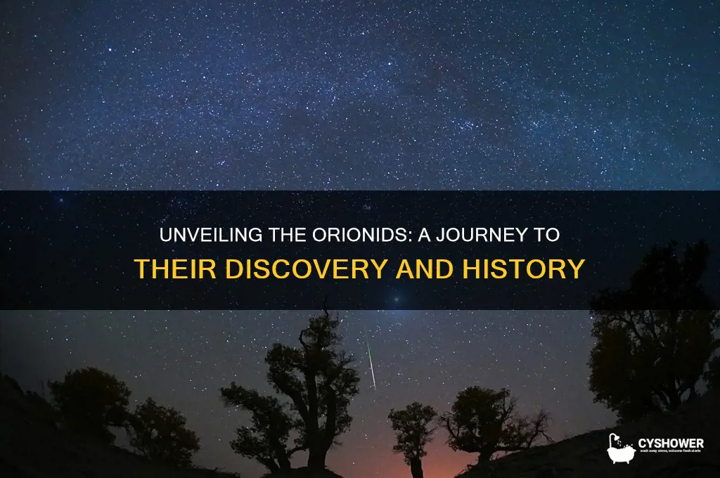 when was the orionids meteor shower discovered
