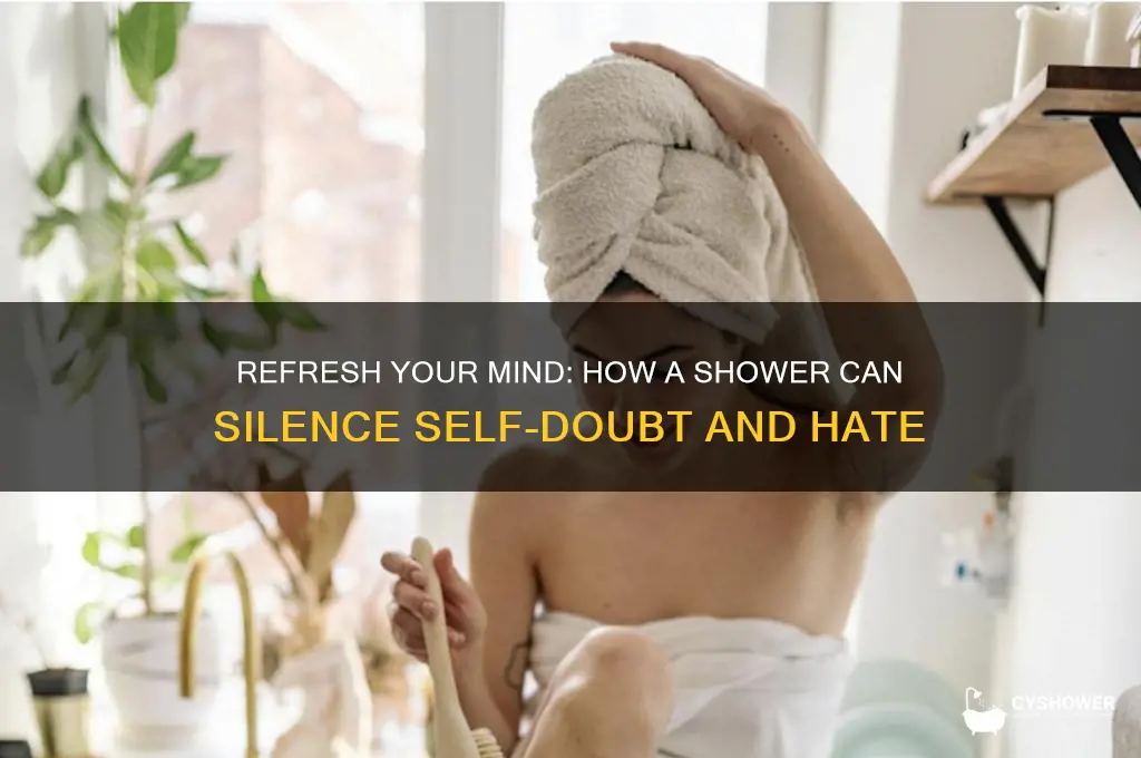 when you feel like everyone hates you take a shower