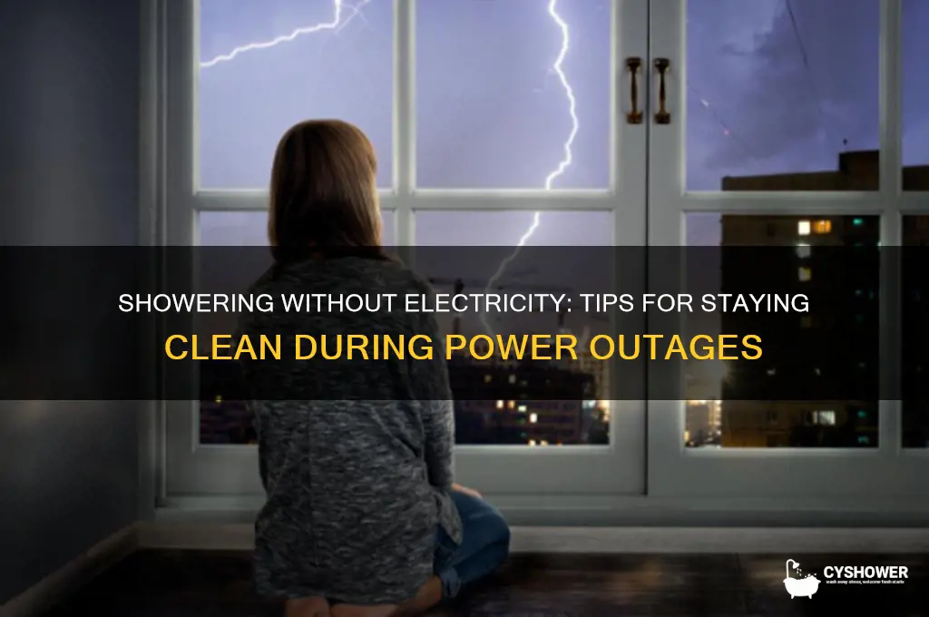 when you lose power can you shower