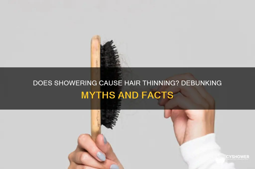 when you take a shower does your hair get thiner