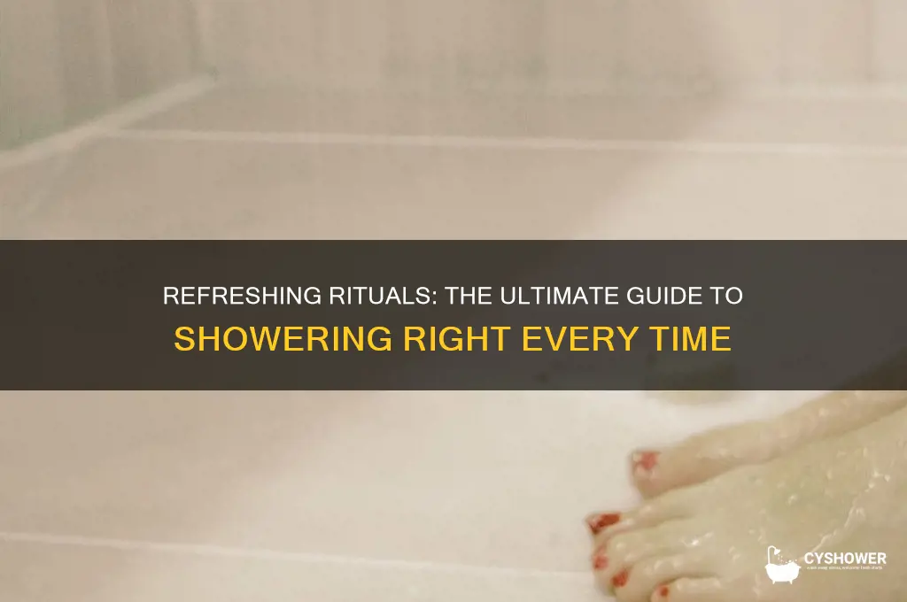 when you take a shower