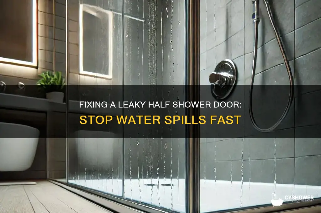 when your shower half shower door spills lots of water