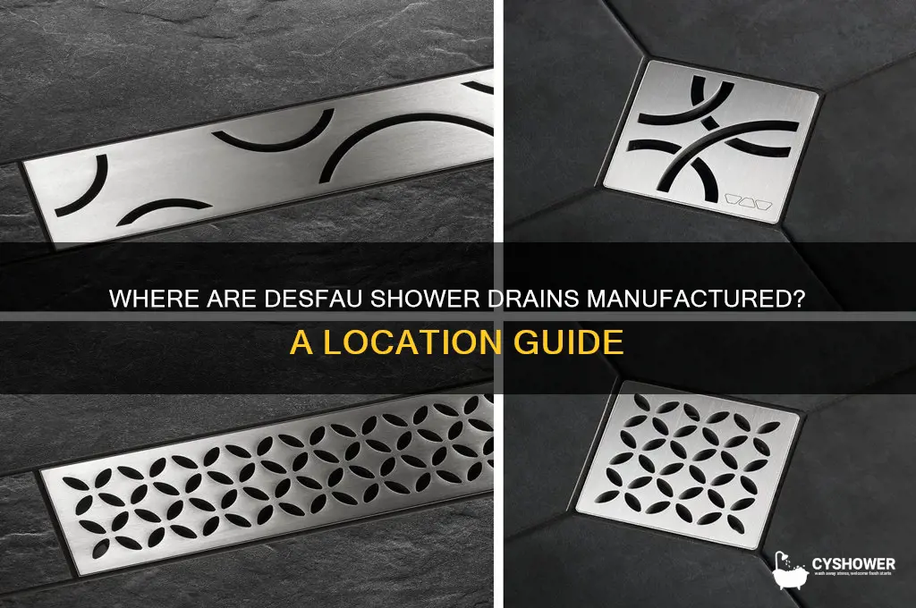 where are desfau shower drains made