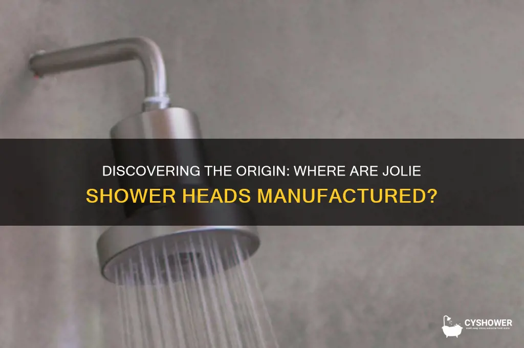 where are jolie shower heads made