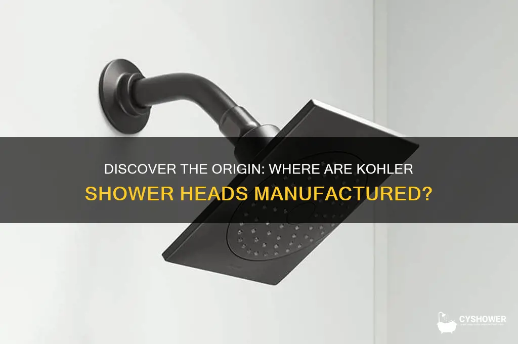 where are kohler shower heads made