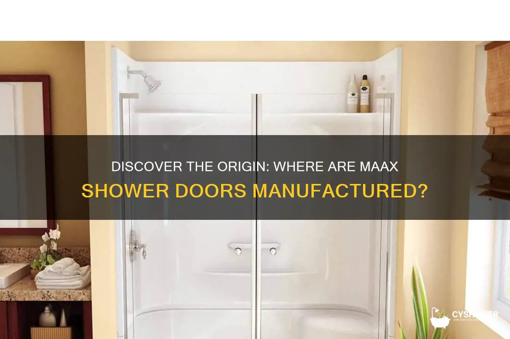 where are maax shower doors made