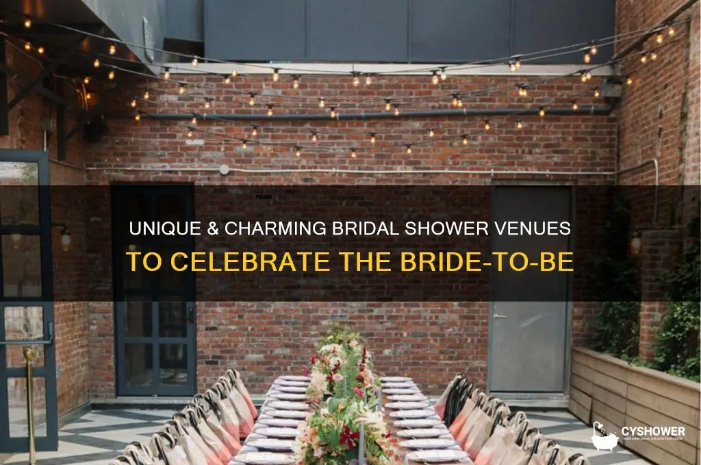 where are places to hold a bridal shower