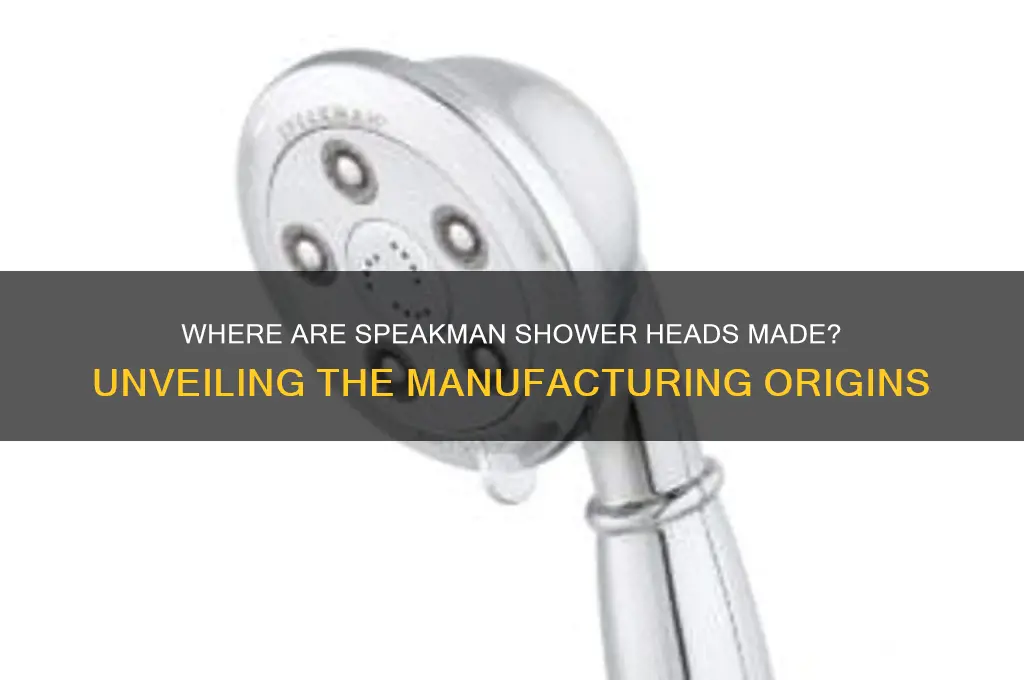 where are speakman shower heads made