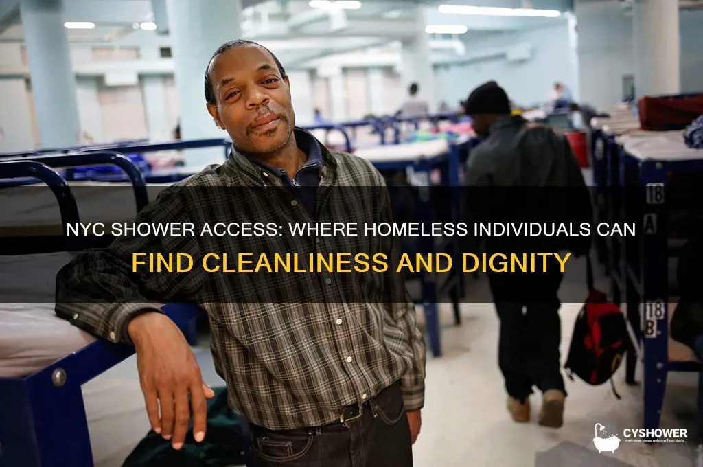 where can a homeless person take a shower in nyc