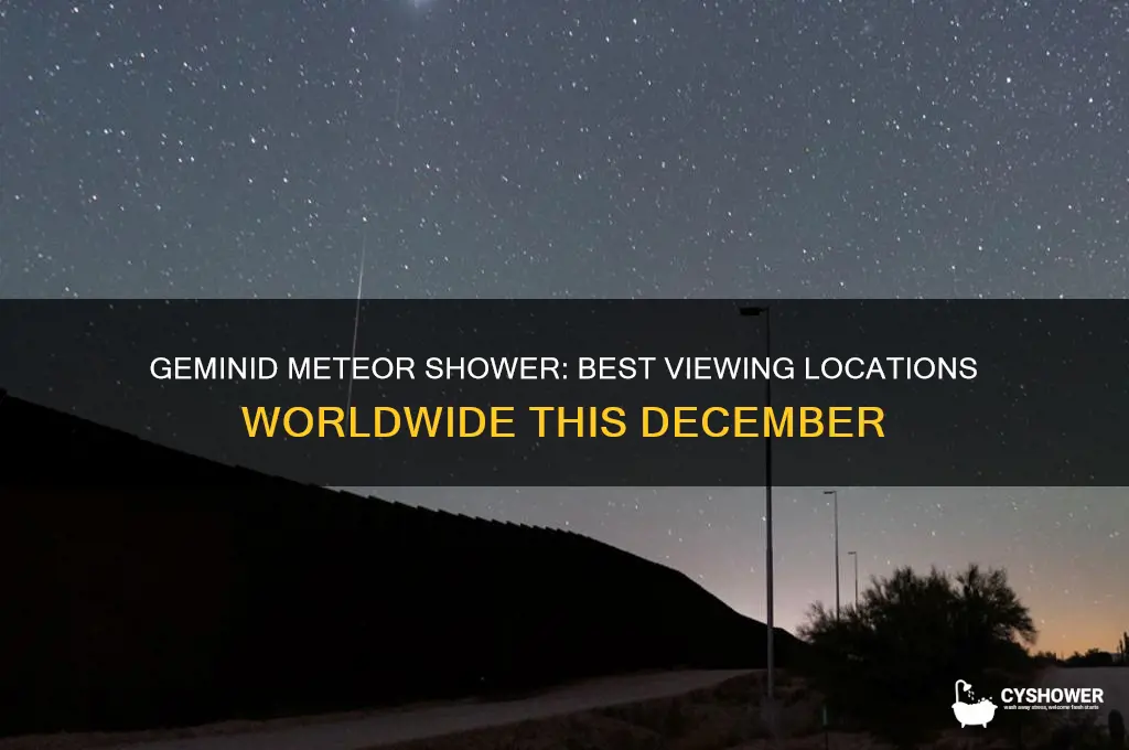 where can geminid meteor shower be seen