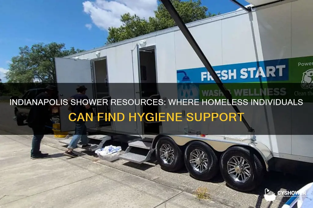 where can homeless go indianapolis to shower