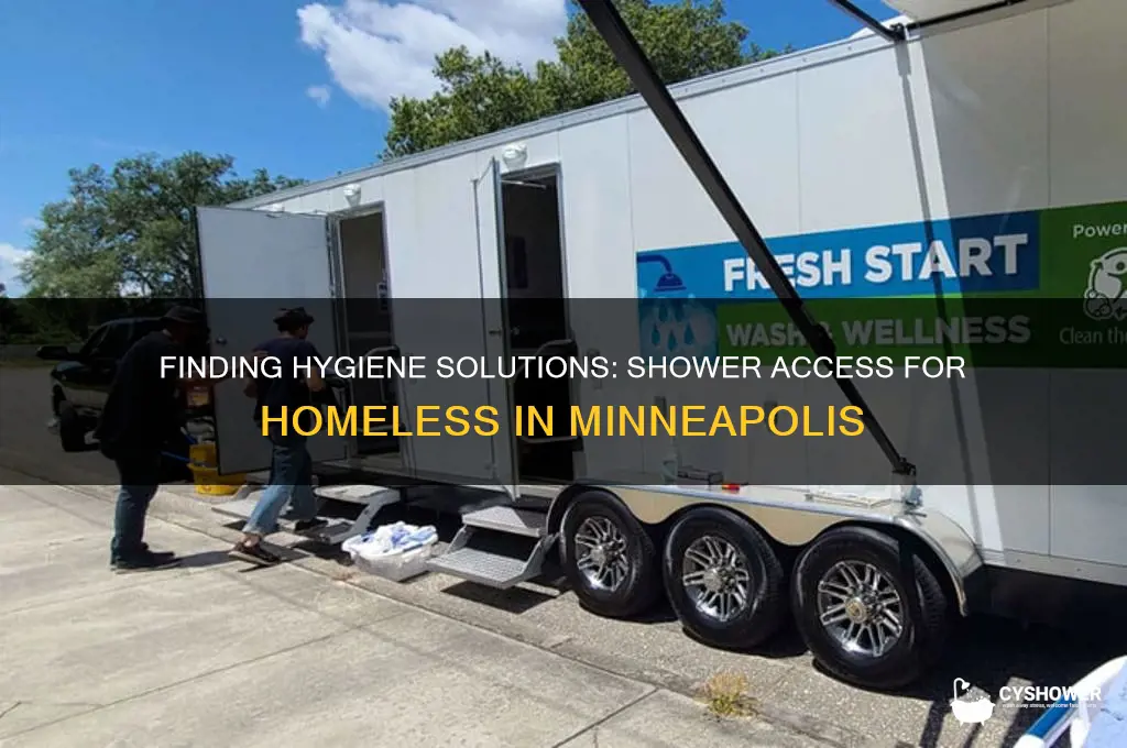 where can homeless people shower in minneapolis