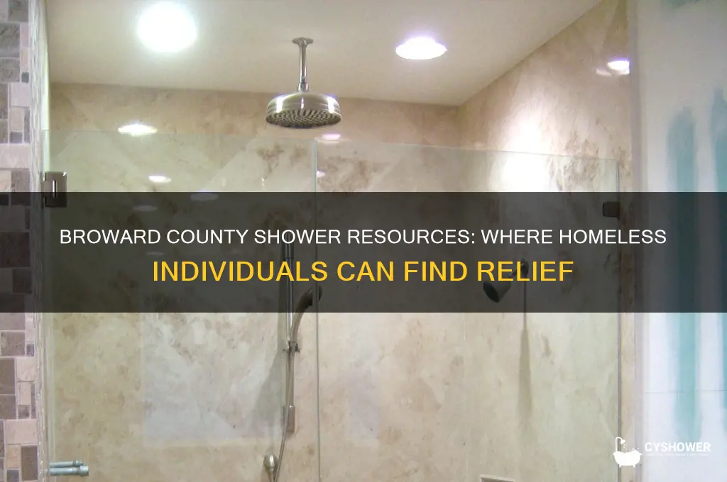 where can homeless shower in broward county