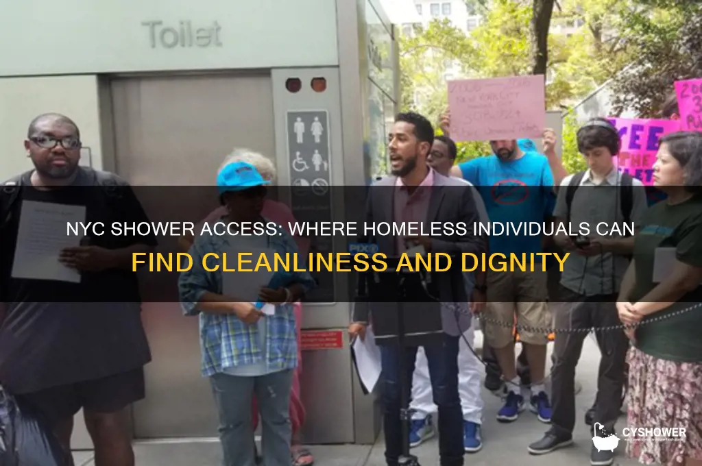 where can homeless shower in nyc