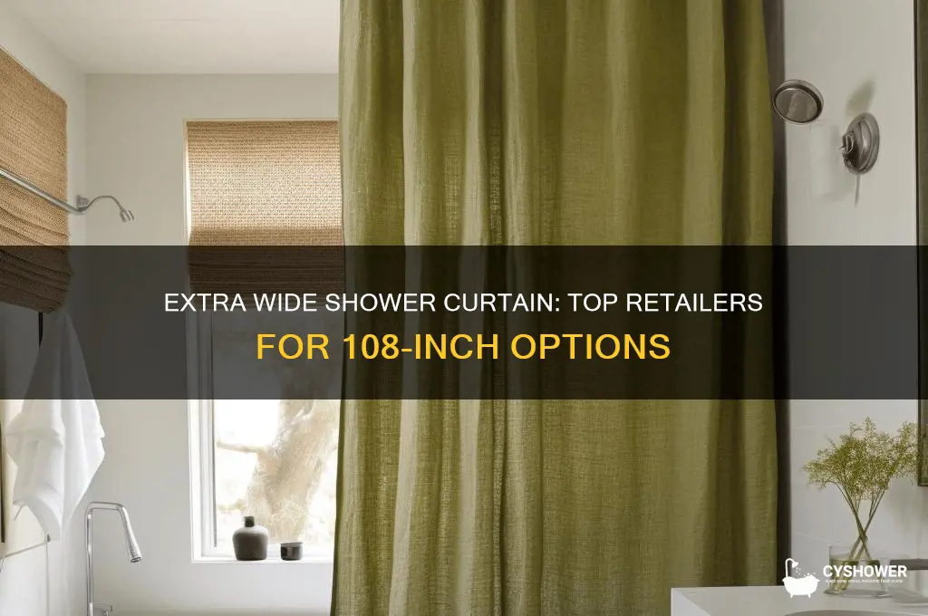 where can i buy 108 inch extra wide shower curtain