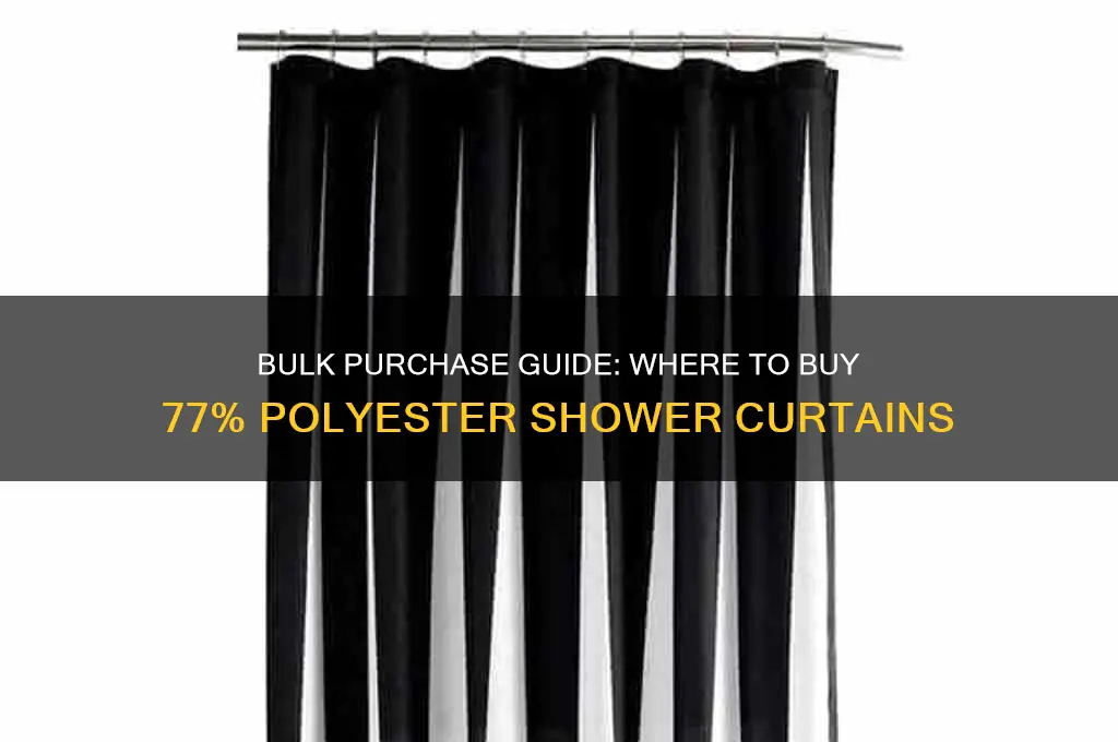 where can i buy 77 polyester shower curtains in bulk