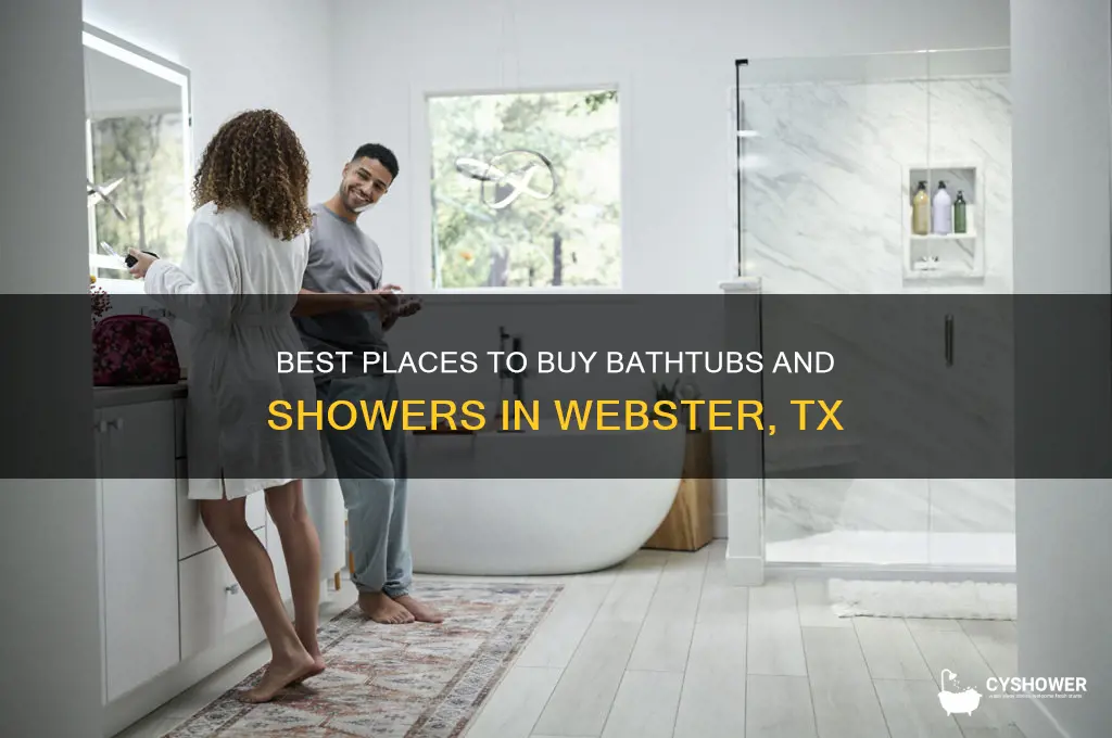 where can i buy a bathtub and shower in webster