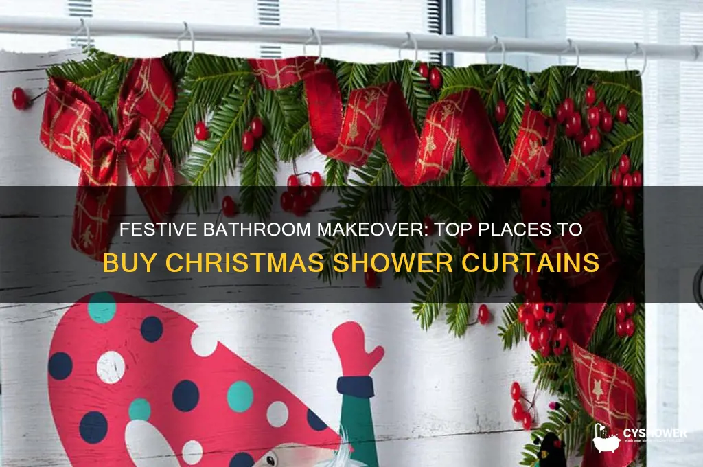 where can i buy a christmas shower curtain