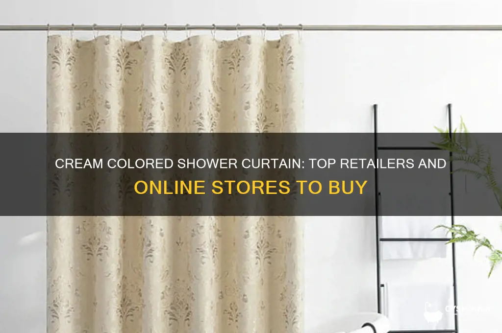 where can i buy a cream colored shower curtain