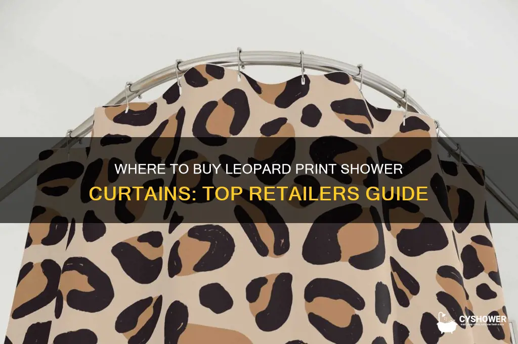 where can i buy a leopard print shower curtain