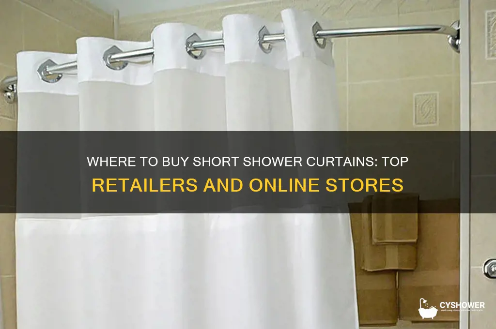 where can i buy a short shower curtain