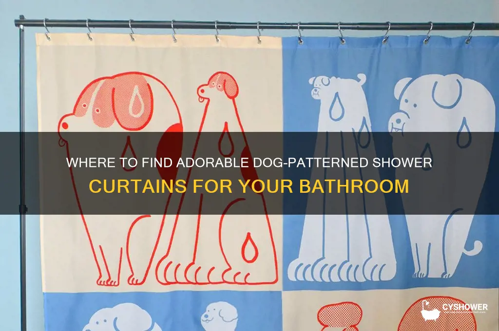 where can i buy a shower curtain with dog pattern