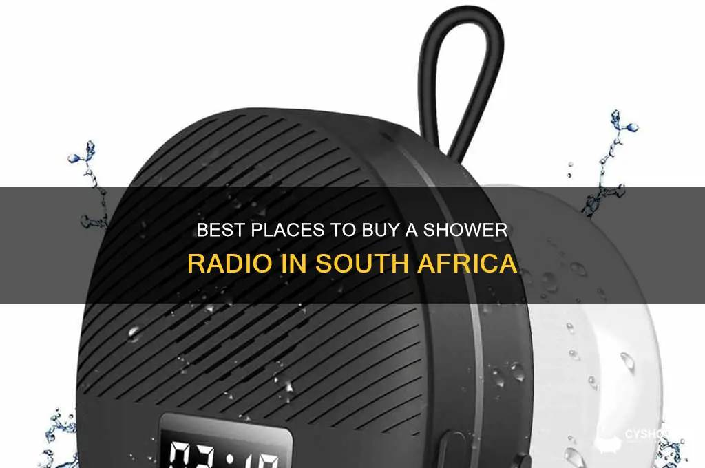 where can i buy a shower radio in south africa