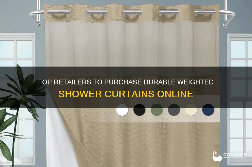 where can i buy a weighted shower curtain