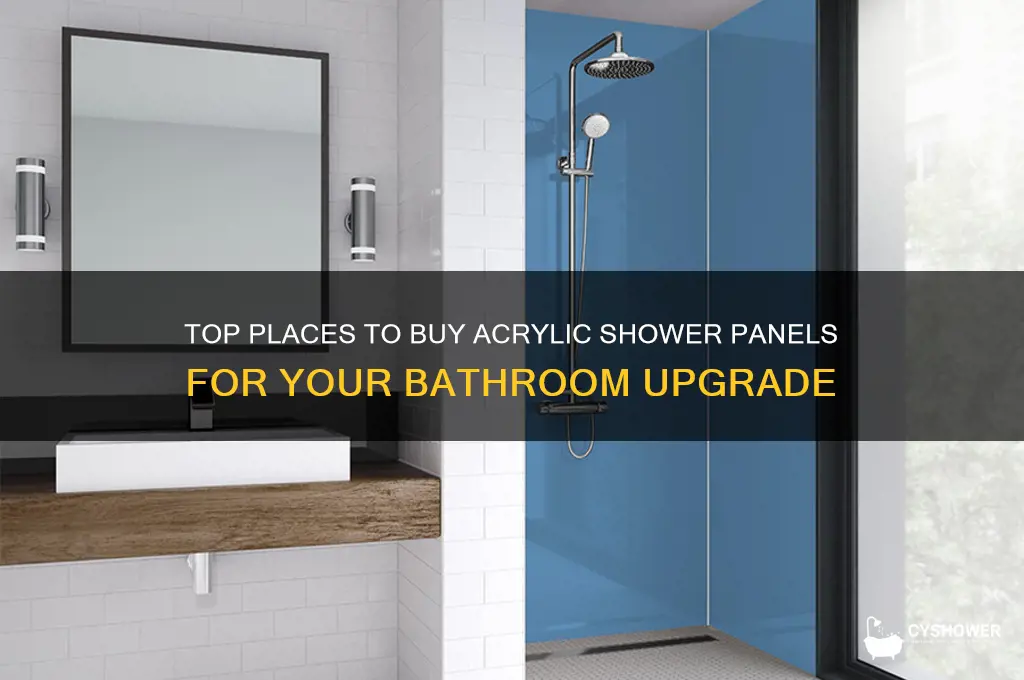 where can i buy acrylic shower panels