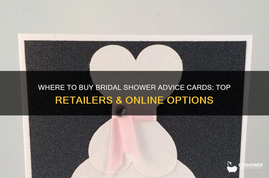 where can i buy bridal shower advice cards