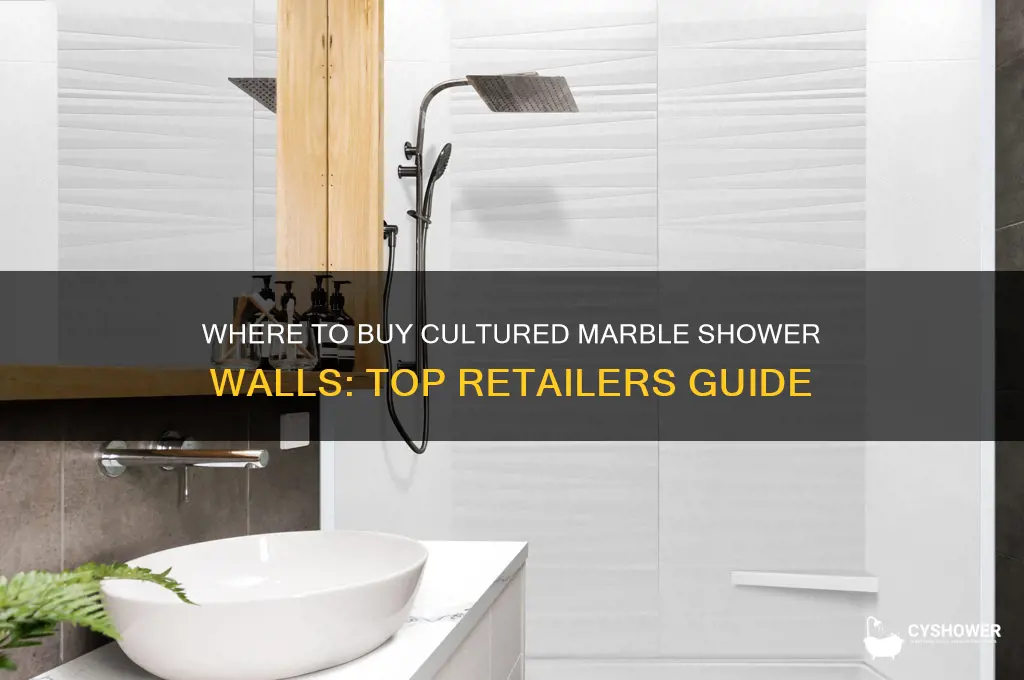 where can i buy cultured marble shower walls