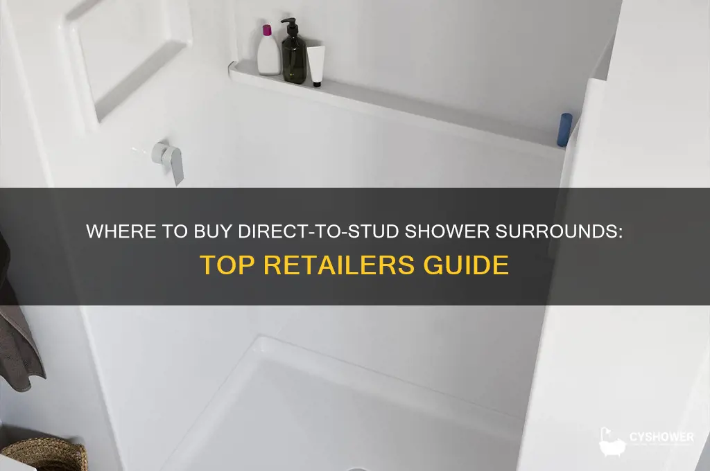 where can i buy direct to stud shower surround