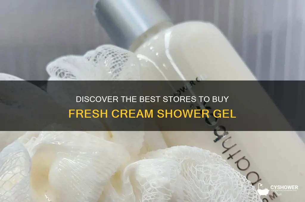 where can i buy fresh cream shower gel