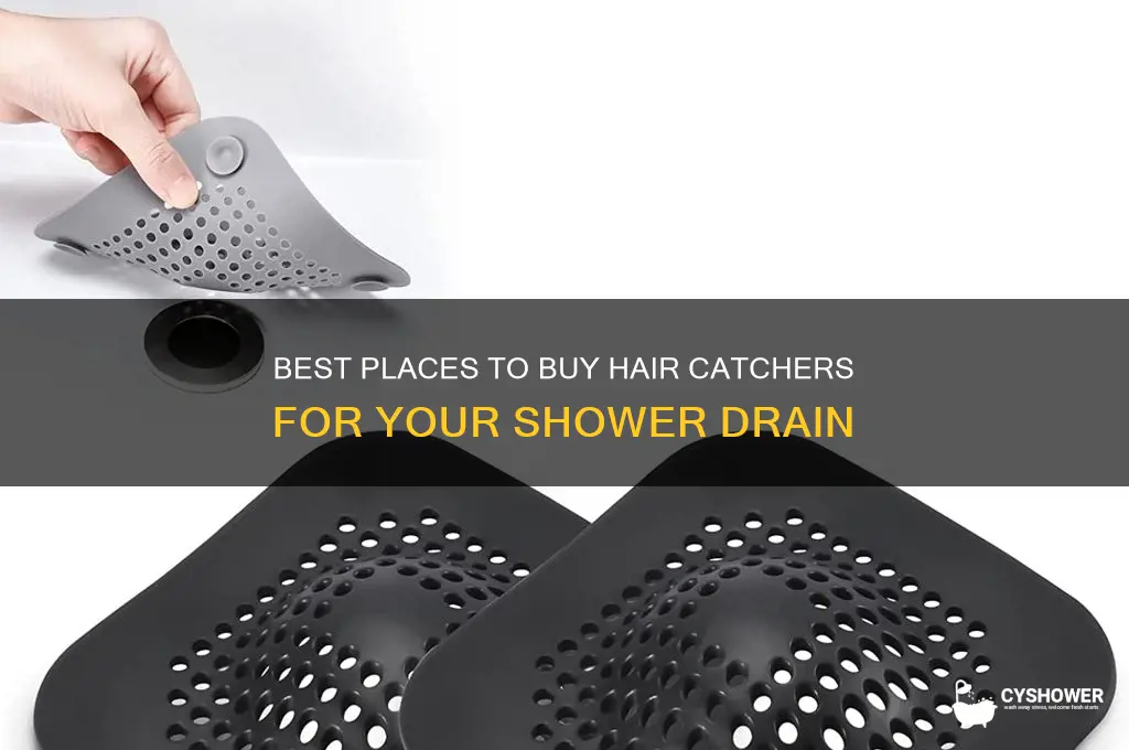 where can i buy hair catch for shower