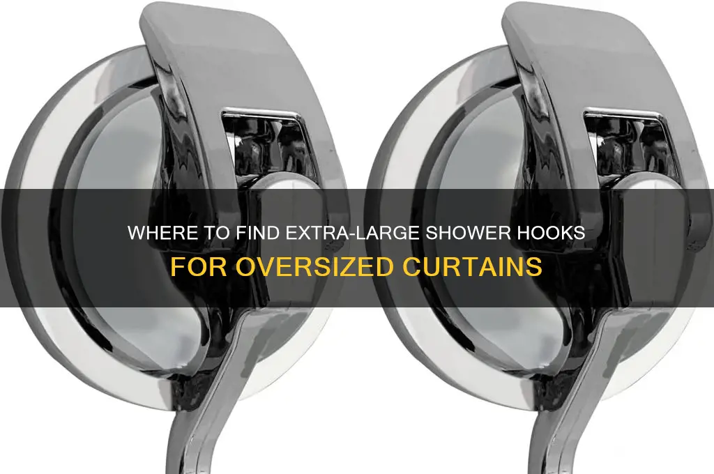 where can i buy larger than standard size shower hooks