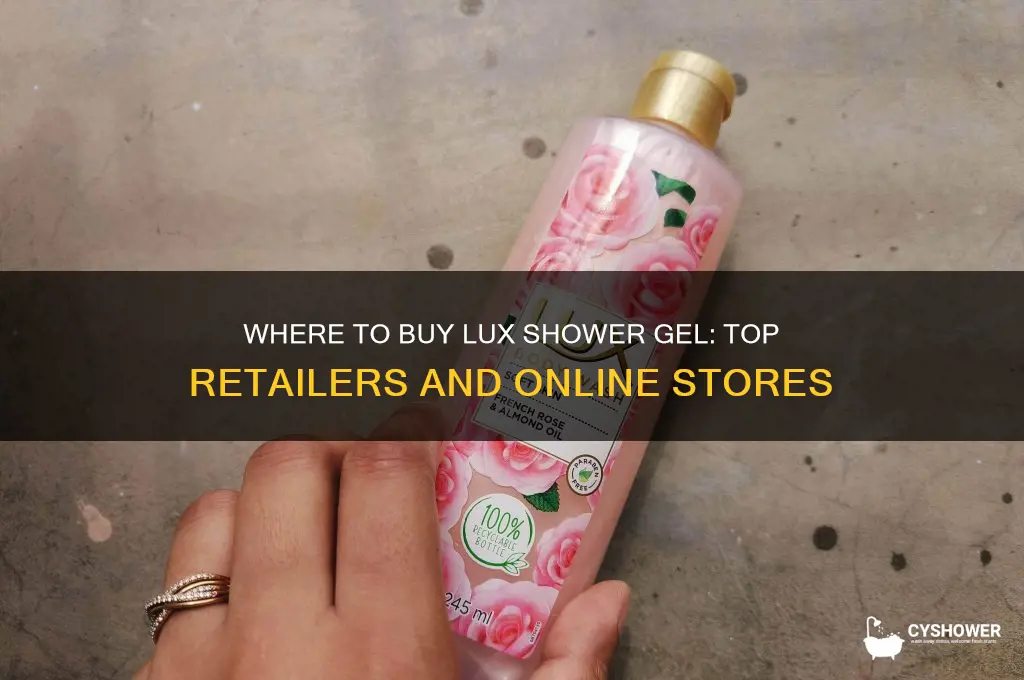 where can i buy lux shower gel
