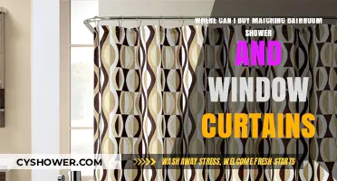 Where to Find Matching Bathroom Shower and Window Curtains