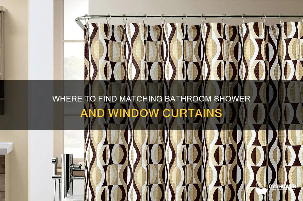 where can i buy matching bathroom shower and window curtains