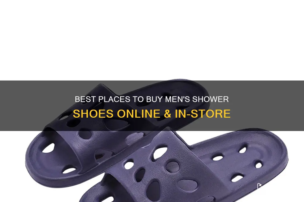 where can i buy mens shower shoes