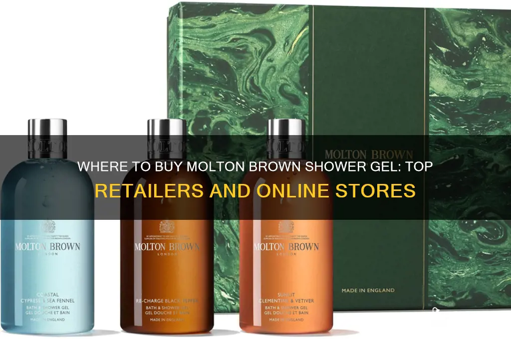 where can i buy molton brown shower gel